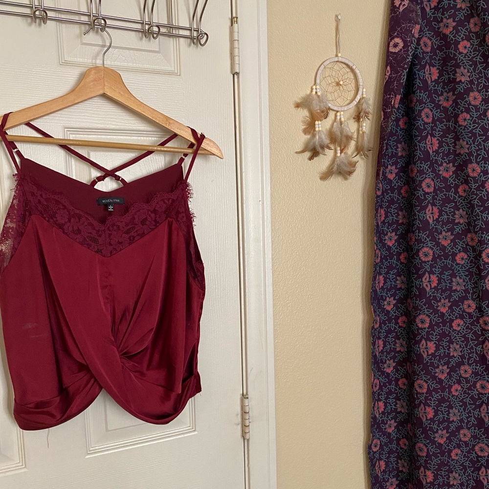 Burgundy Blouse